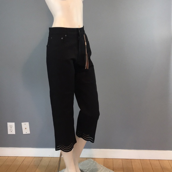 NWT Christopher Kane Embroidery Hem Jeans SZ 28 - Picture 8 of 16